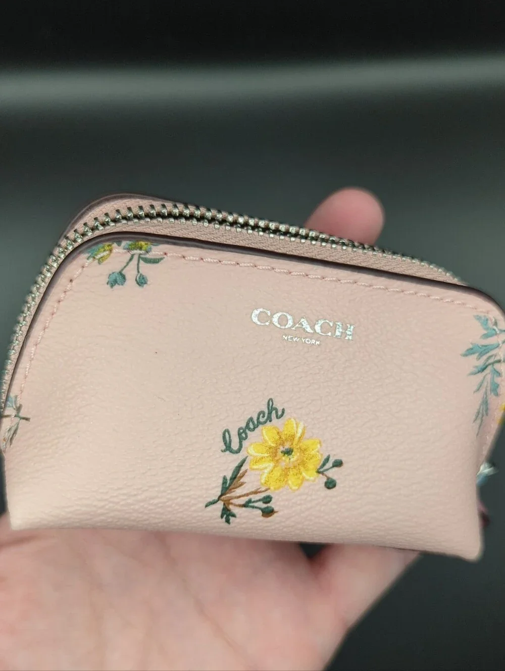 Coach Floral Blossom Micro Mini Zip Case C9880G